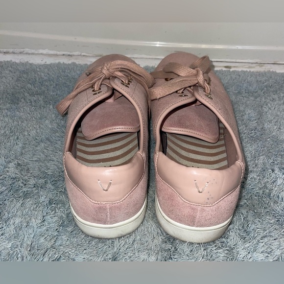 Vionic Brinley Suede Sneaker in Light Pink - Picture 3 of 6